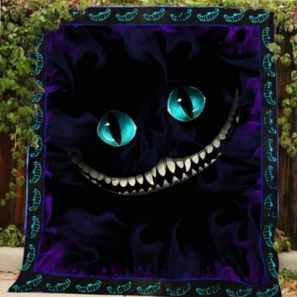 Cheshire Smile 3D Customized Quilt Blanket