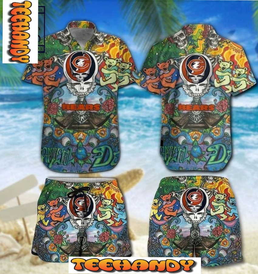 Chicago Bears Hawaiian Shirt And Shorts Chicago Bears Button Up