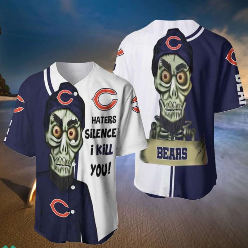 Chicago Bears Hater Silence IKill You Baseball Jerseys