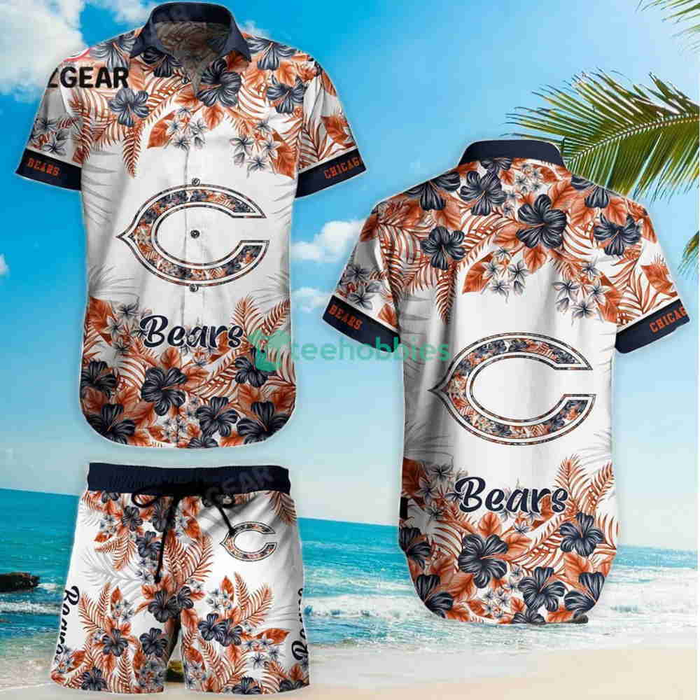 Chicago Bears NFL Flower Tropical Pattern Hawaiian Shirt And Shorts