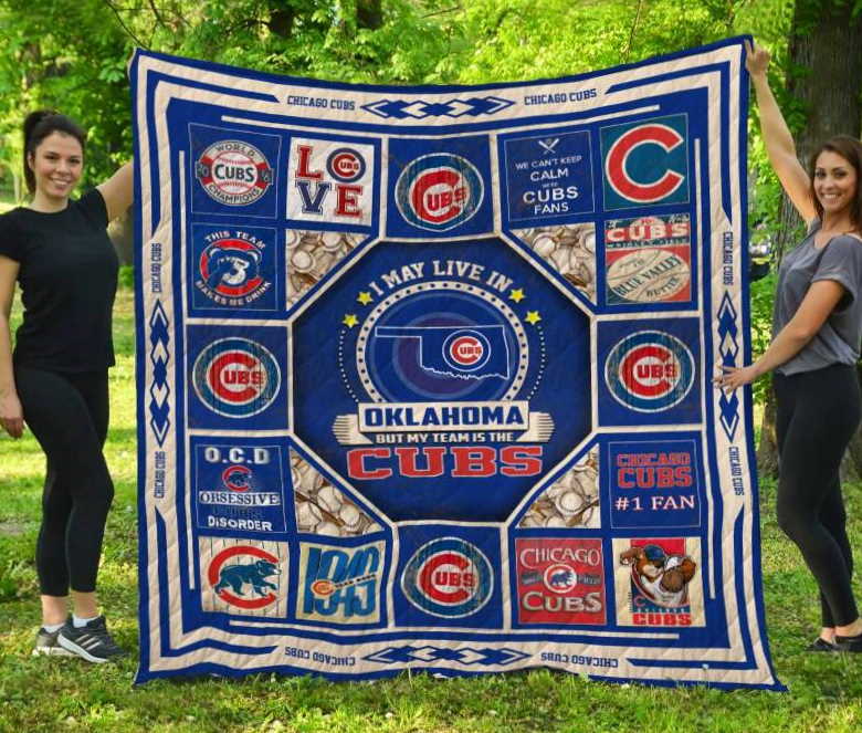 Chicago Cubsoklahoma 3D Customized Quilt Blanket