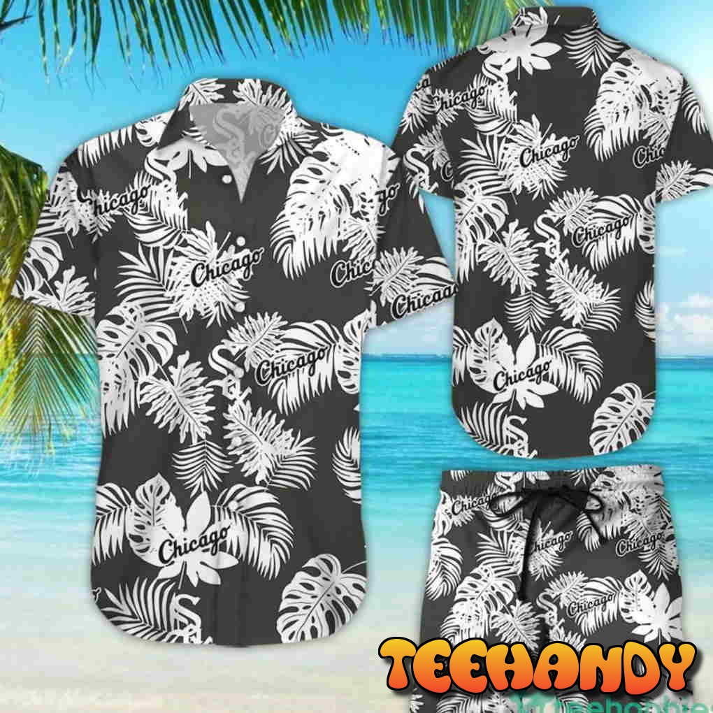 Chicago White Sox Tropical Flower Short Sleeve Hawaiian Shirt