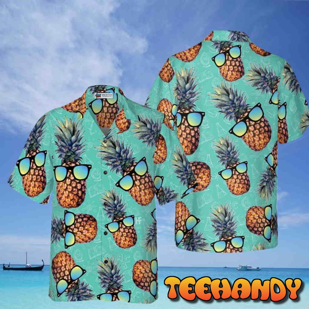 Chill Pineapple Teacher Hawaiian Shirt