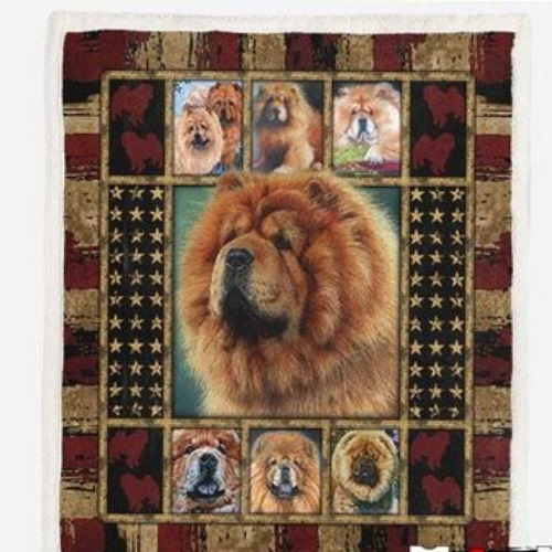 Chow Chow Dog Lovers 3D Customized Quilt Blanket