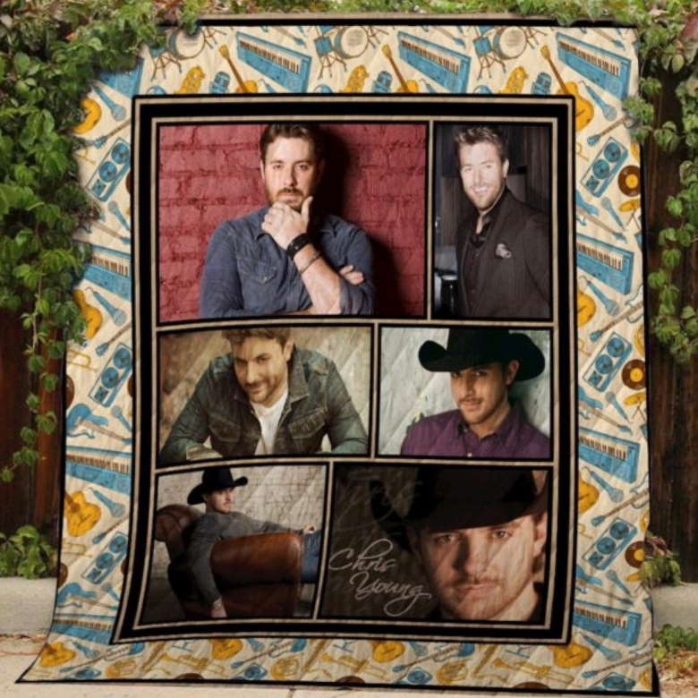 Chris Young 3D Customized Quilt Blanket