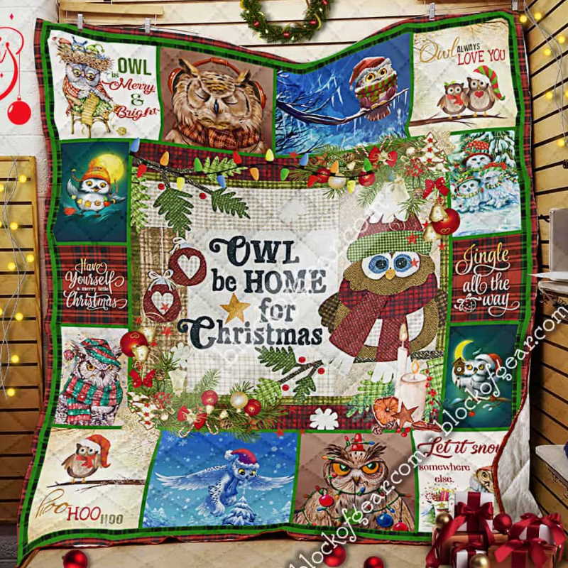 Christmas Owl 3D Quilt Blanket