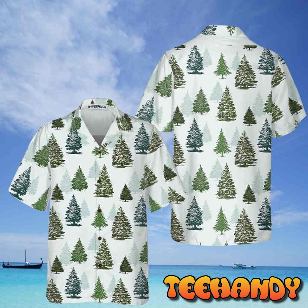 Christmas Tree Pattern Hawaiian Shirt