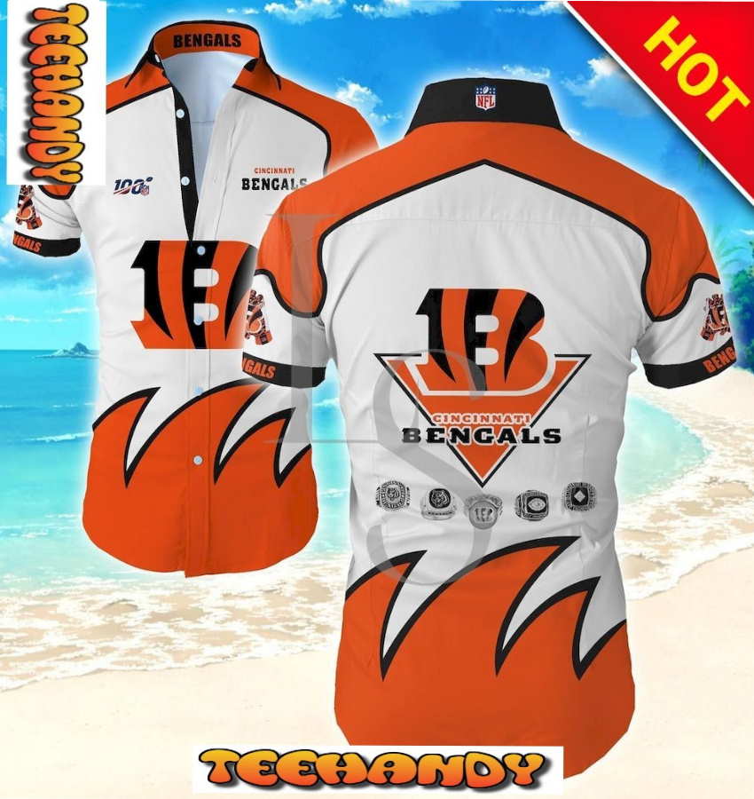 Cincinnati Bengals 100Th Anniversary Hawaiian Shirt