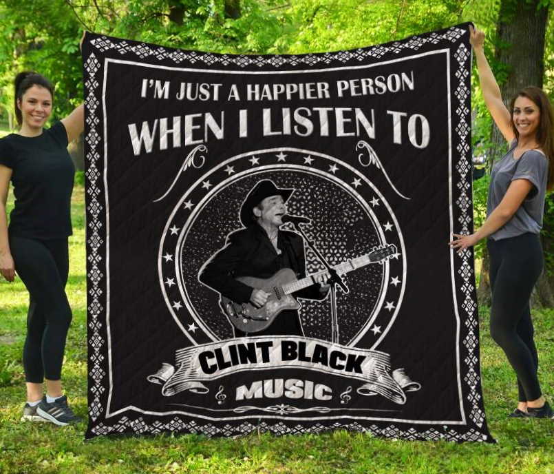 Clint Black Music 3D Customized Quilt Blanket