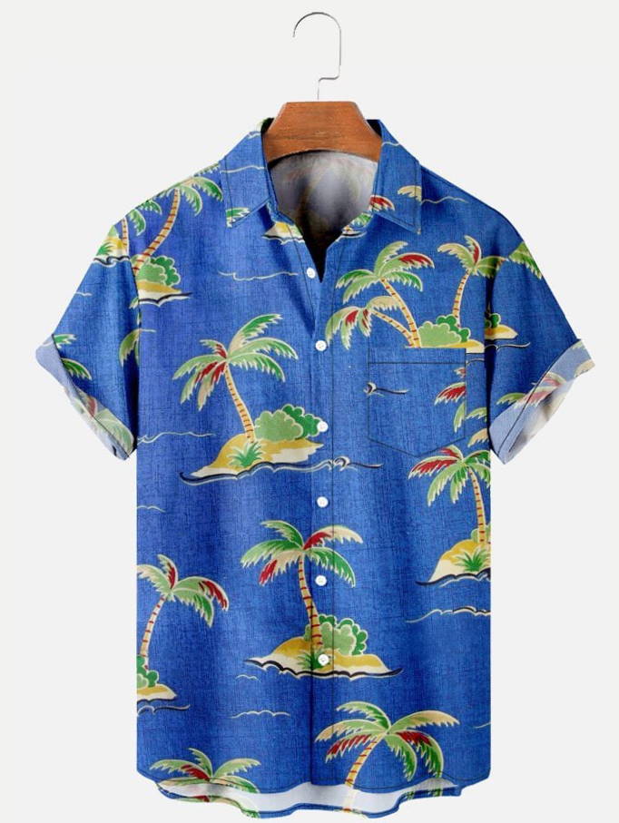 Coconut Tree Hawaii Beach Hawaiian Shirt