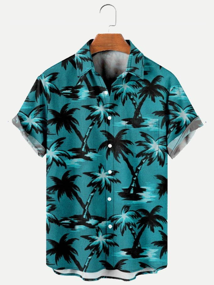 Coconut Tree Hawaii Beach Hawaiian Shirt For Man And Woman