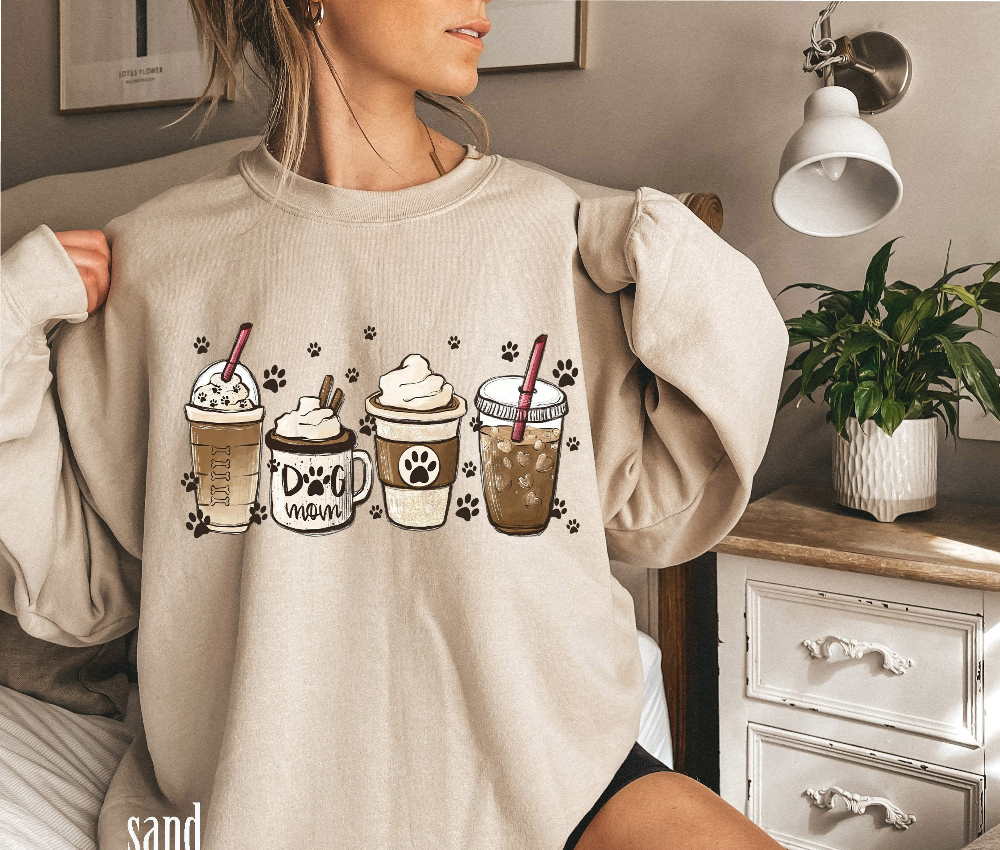 Coffee Dog Mom Sweatshirt, Mother’s Day Sweat Coffee And Dog Mom T Shirt