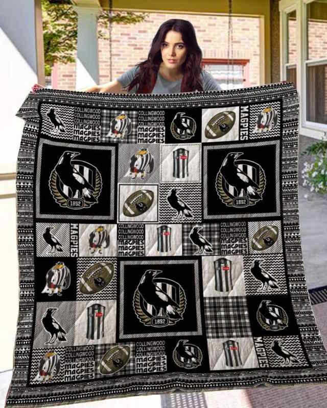 Collingwood Magpies 3D Quilt Blanket