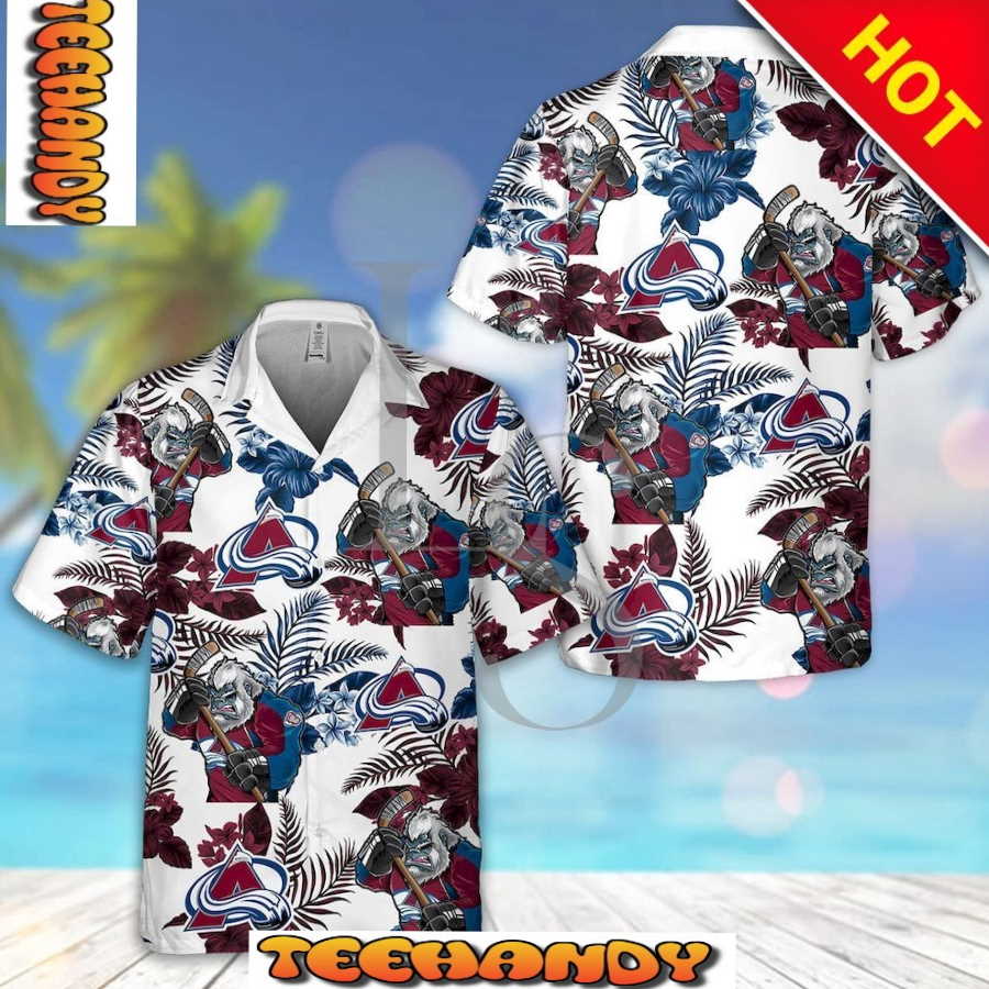 Colorado Avalanche Hawaii Shirt and Shorts