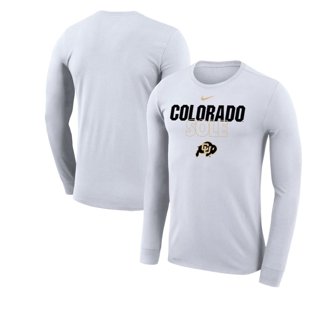 Colorado Buffaloes Sole On Court Bench Long Sleeve T-Shirt