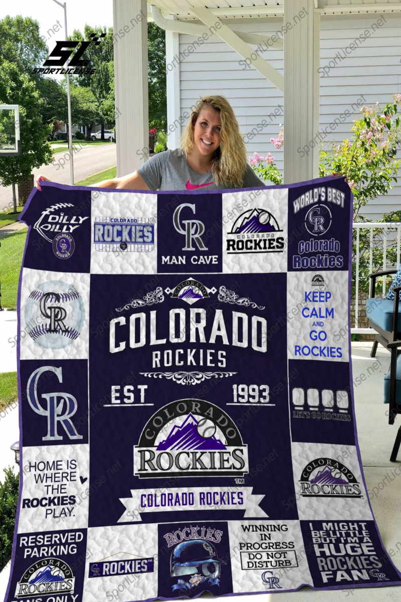 Colorado Rockies 3D Customized Quilt Blanket