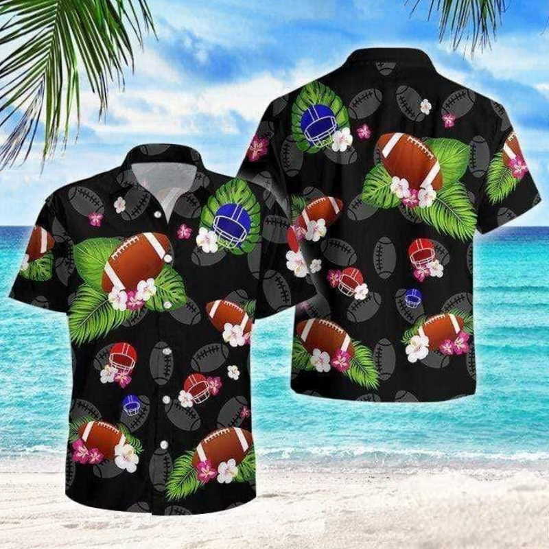 Colorful Football Summer Vibe Tropical Hawaiian Shirt