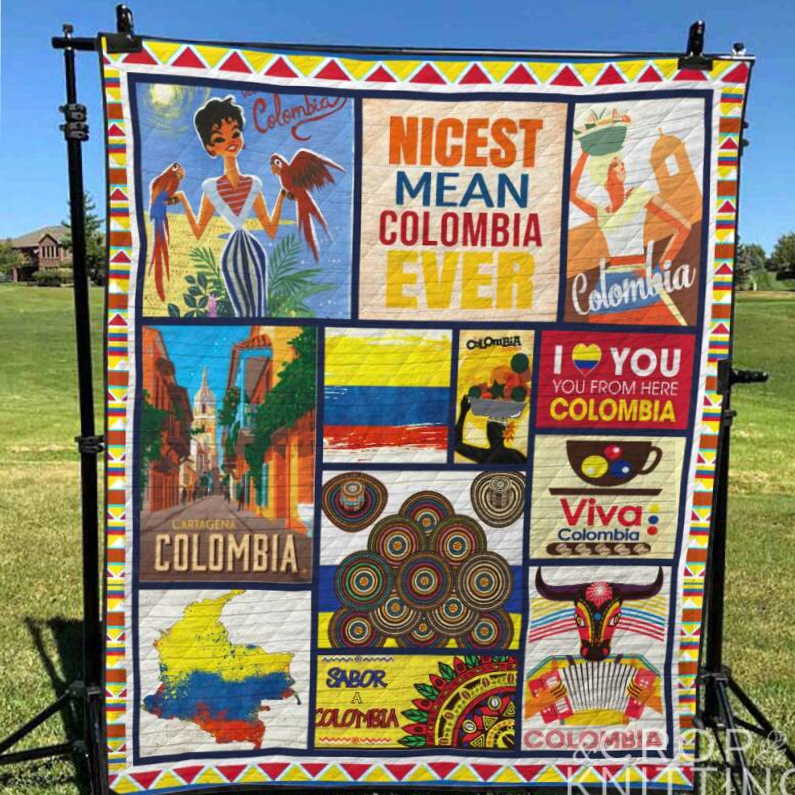 Comlombia 3D Customized Quilt Blanket