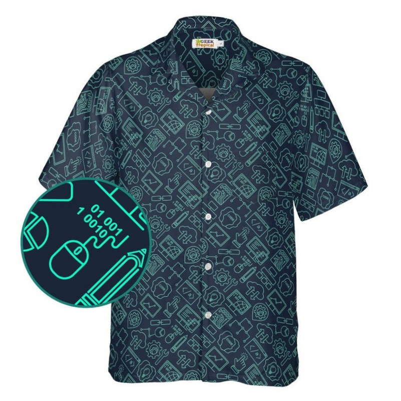 Computer Internet Technology Hawaiian Shirt