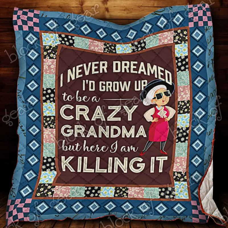 Cool Grandma 3D Quilt Blanket