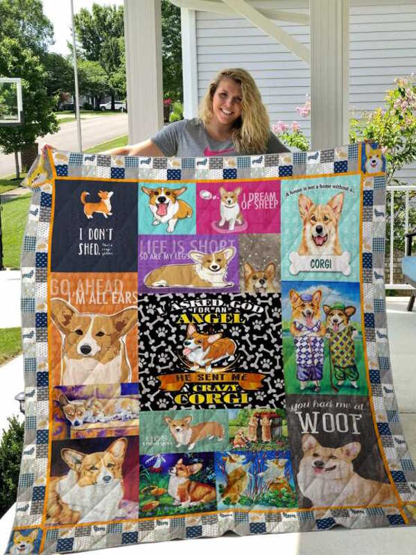 Corgi Lo 3D Customized Quilt Blanket