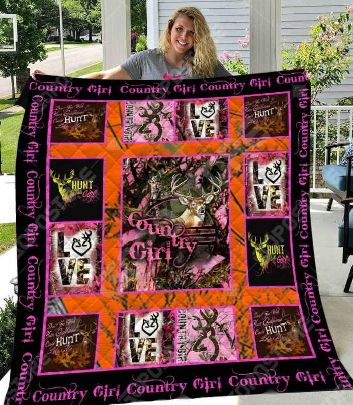 Country Girl 3D Customized Quilt Blanket