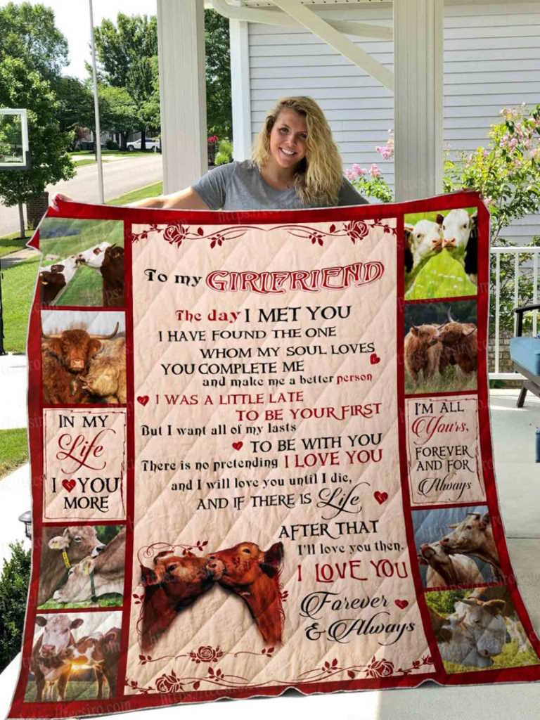 Cow Girl Friend 3D Quilt Blanket