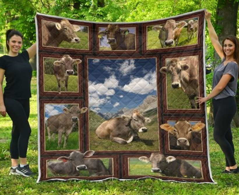 Cowdown Hill 3D Quilt Blanket