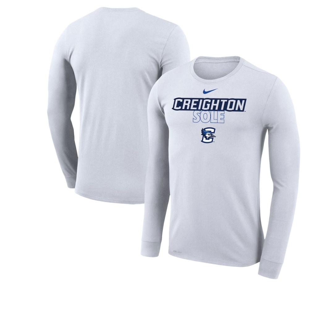 Creighton Bluejays Sole On Court Bench Long Sleeve T-Shirt