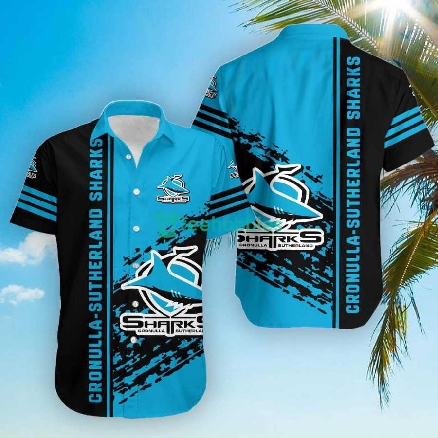 Cronulla-Sutherland Sharks NRL Quarter Style Hawaiian Shirt