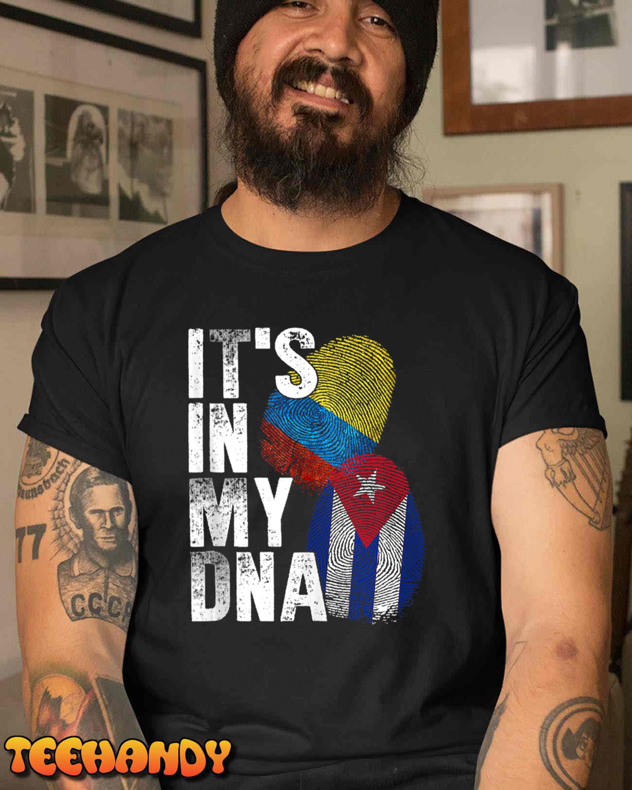 Cuba Colombia It’s In My DNA Colombian Pride Cuban Roots Hoodie