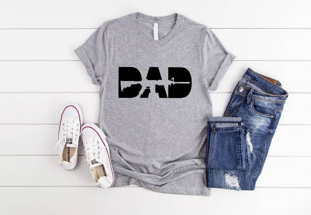 Dad Gun Shirt, Father’s Day Gift Tee, Second Amendment T-shirt