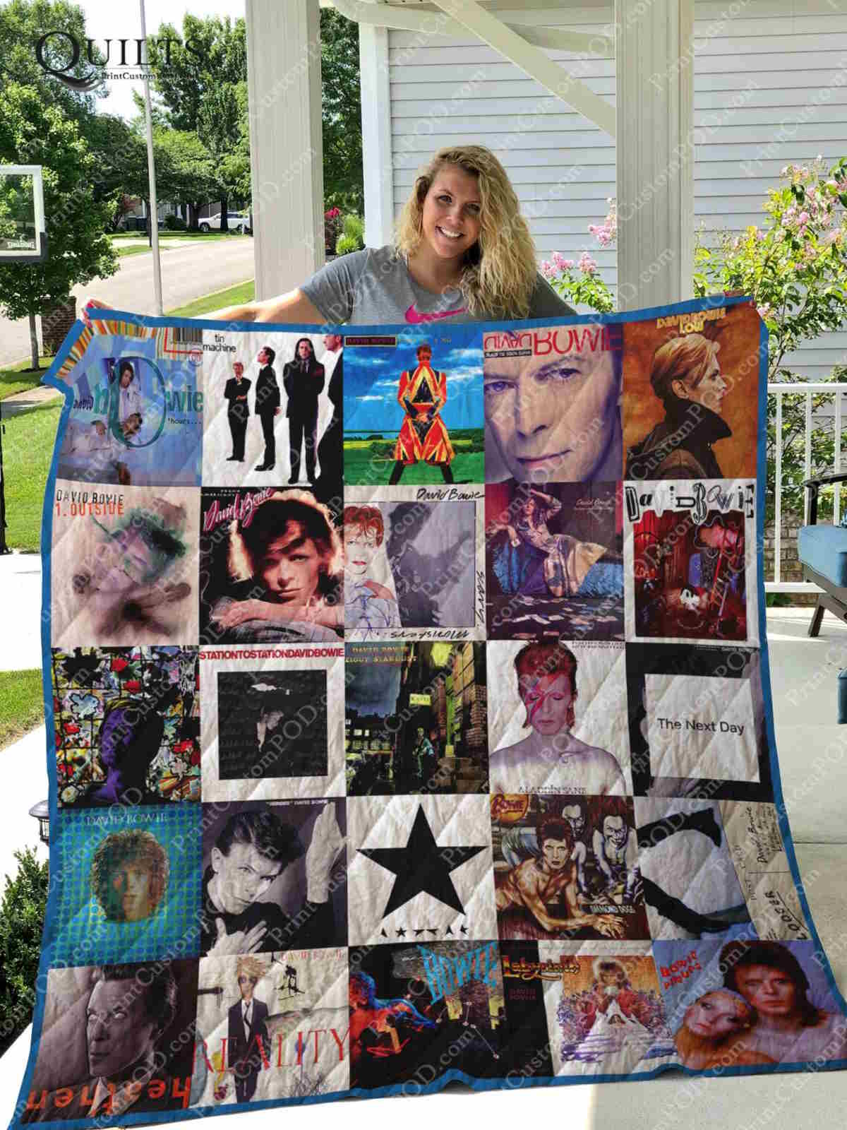 David Bowie Albums 3D Quilt Blanket