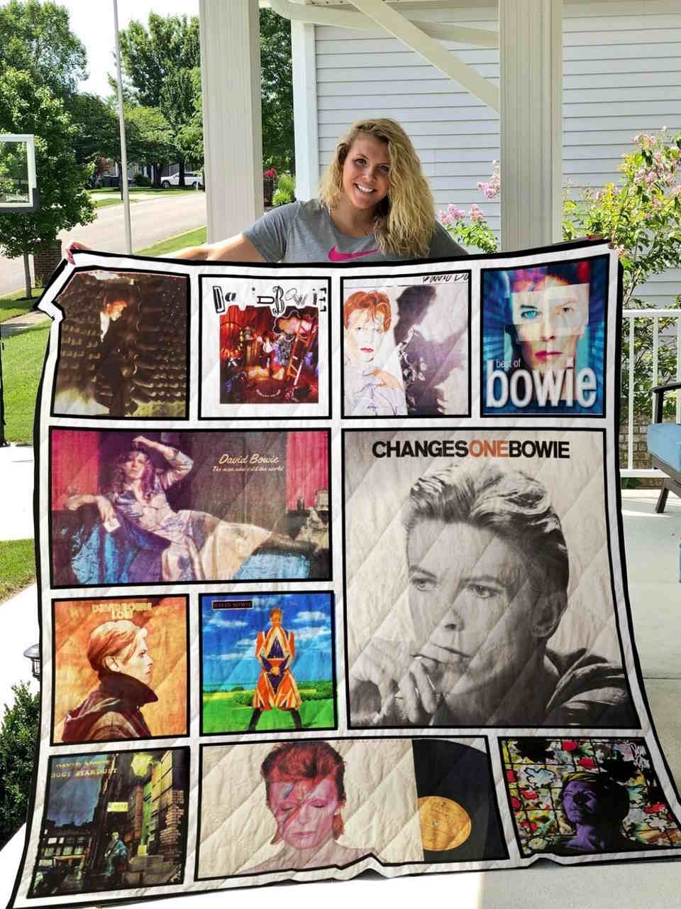 David Bowie Quilt Blanket