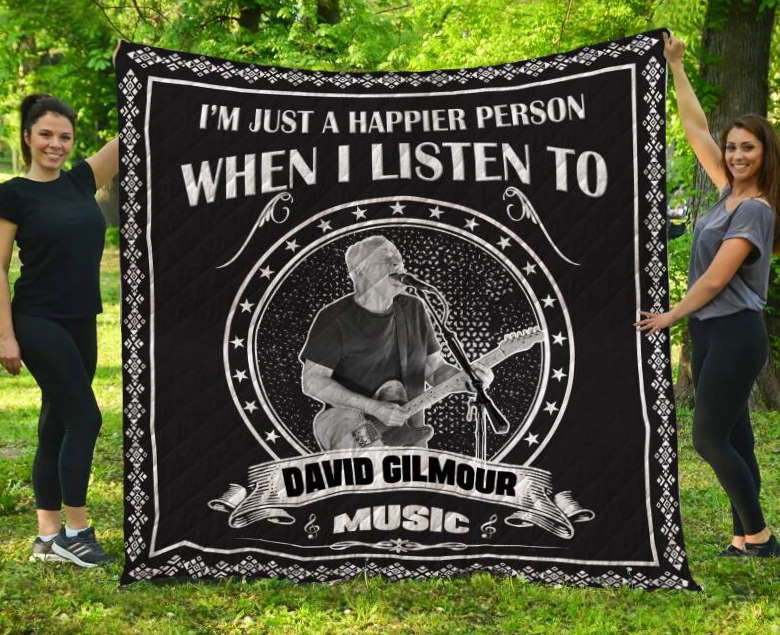 David Gilmour Music 3D Customized Quilt Blanket