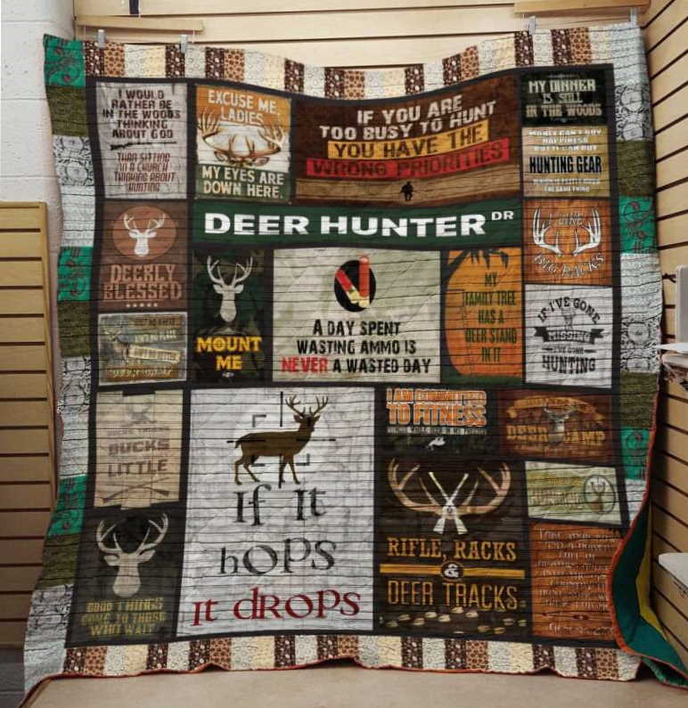 Deer Tracks 3D Quilt Blanket