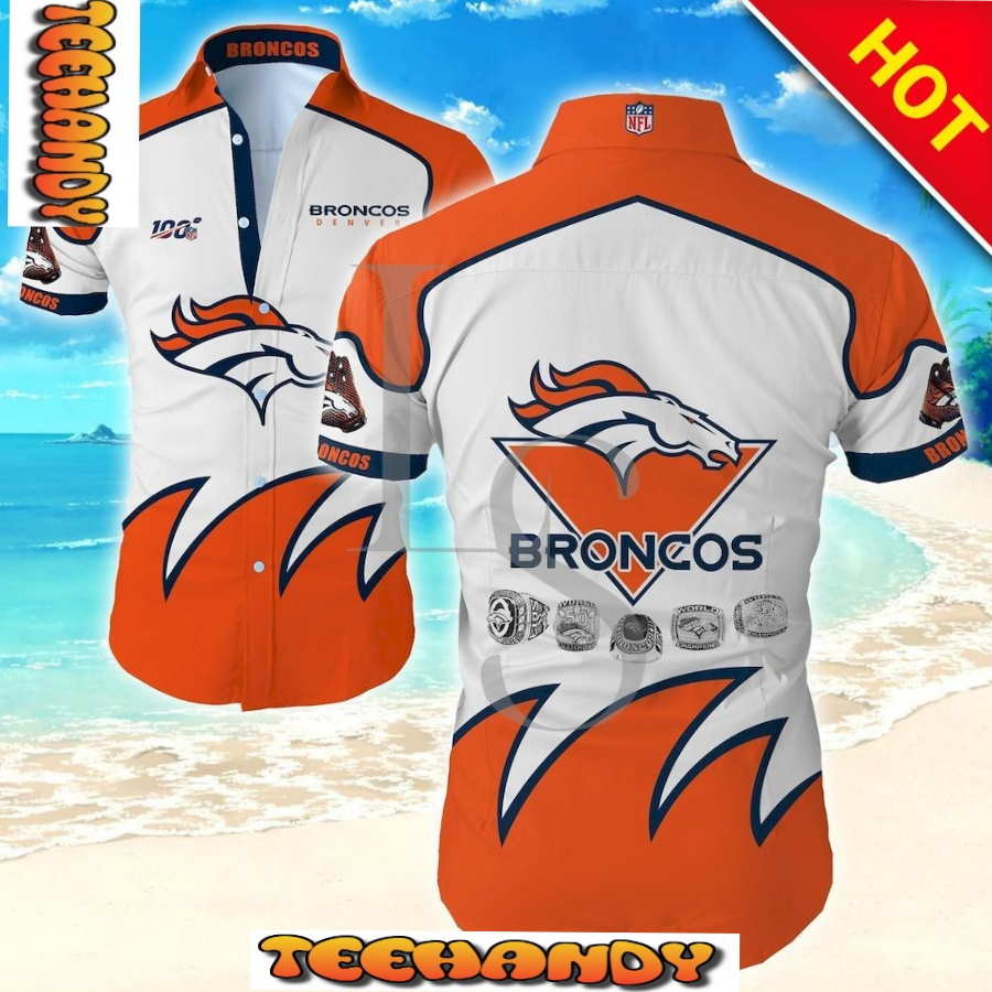 Denver Broncos 100Th Anniversary Hawaiian Shirt