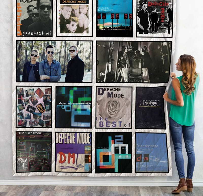 Depeche Mode Compilation Albums Quilt Blanket