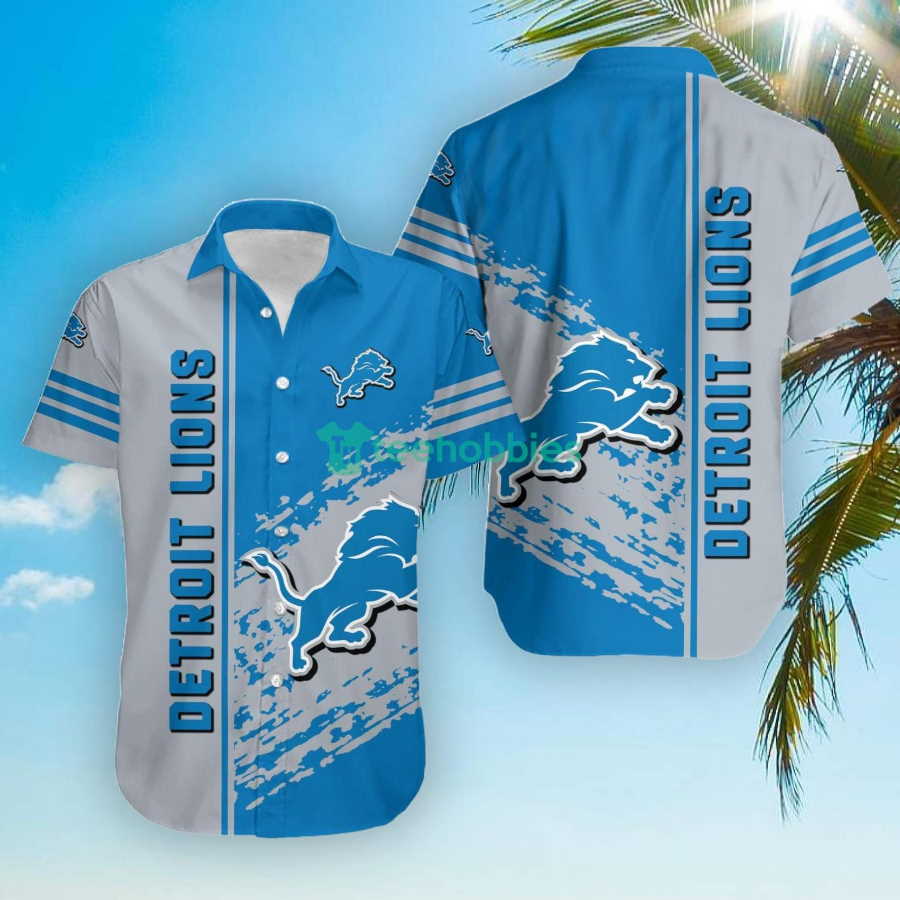 Detroit Lions Hawaiian Shirt NFL Quarter Style Hawaiian Shirt