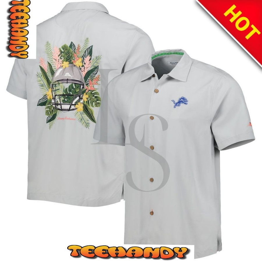 Detroit Lions Print Swordfish Hawaiian Shirt