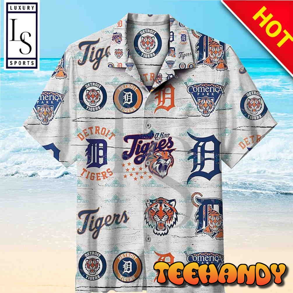 Detroit Tigers Baseball Team MLB Hawaiian Shirt