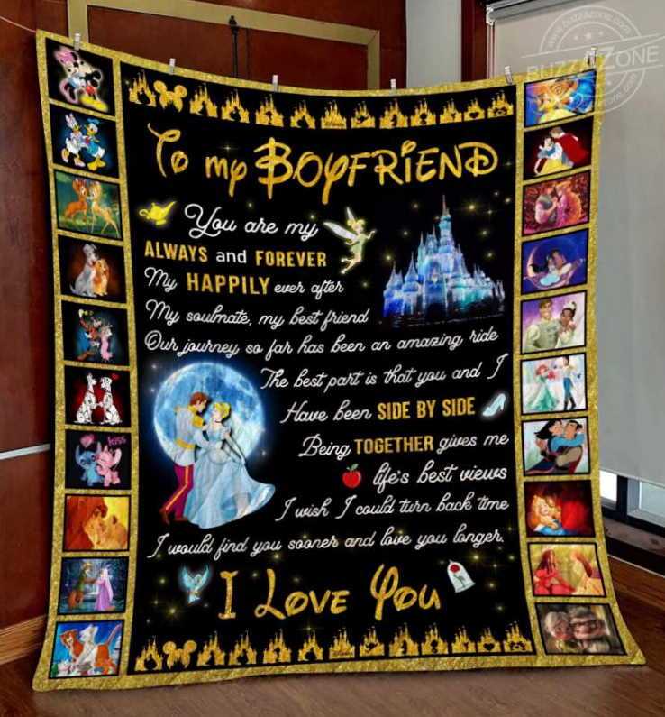 Disney Boyfriend Side By Side 3D Quilt Blanket