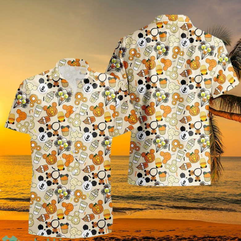 Disney Halloween Snacks Vacation Family Hawaiian Shirt