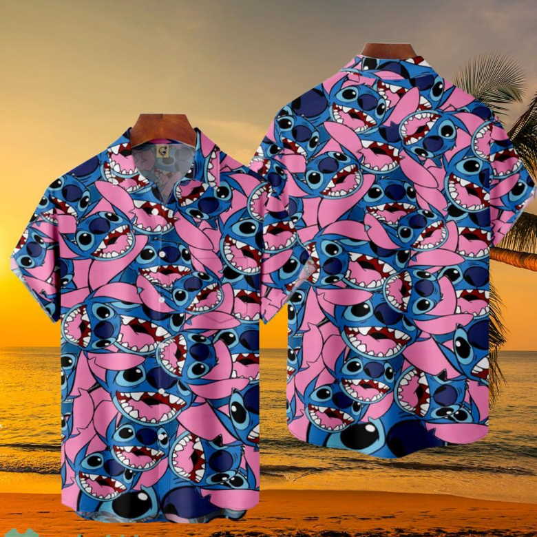 Disney Lilo & Stitch Pattern Tropical Hawaiian Shirt