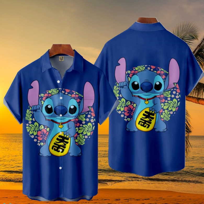 Disney Lilo, Stitch Summer Tropical Hawaiian Shirt