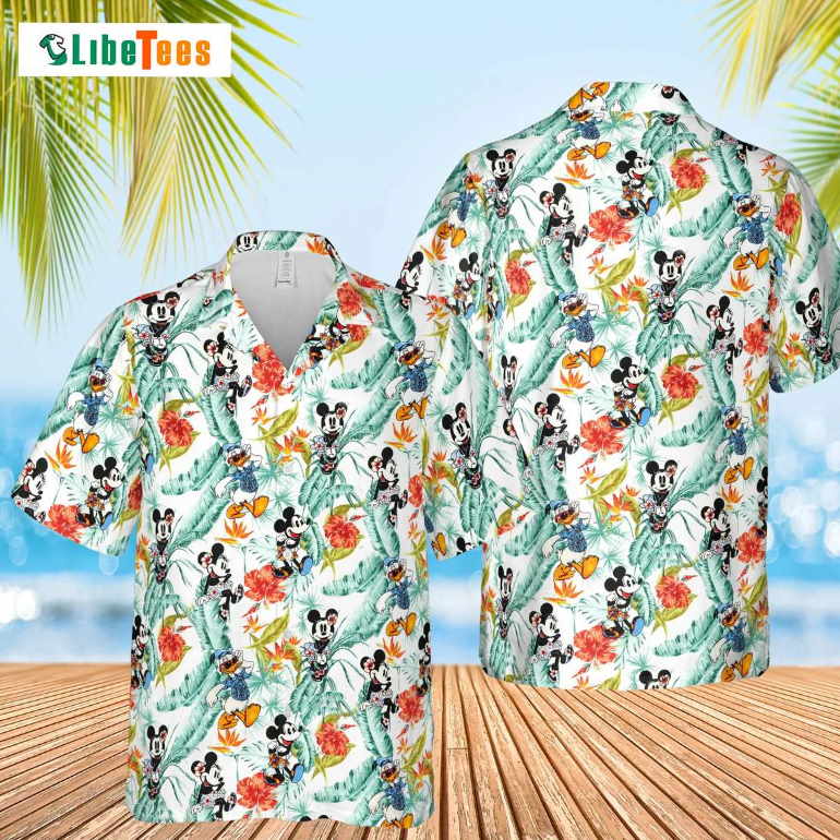 Disney Mickey Hawaiian Shirt, Tropical Hawaiian Shirt