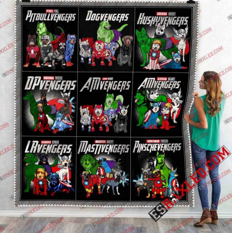 Dog Avenger Marvel Infinity War End Game 3D Customized Quilt Blanket