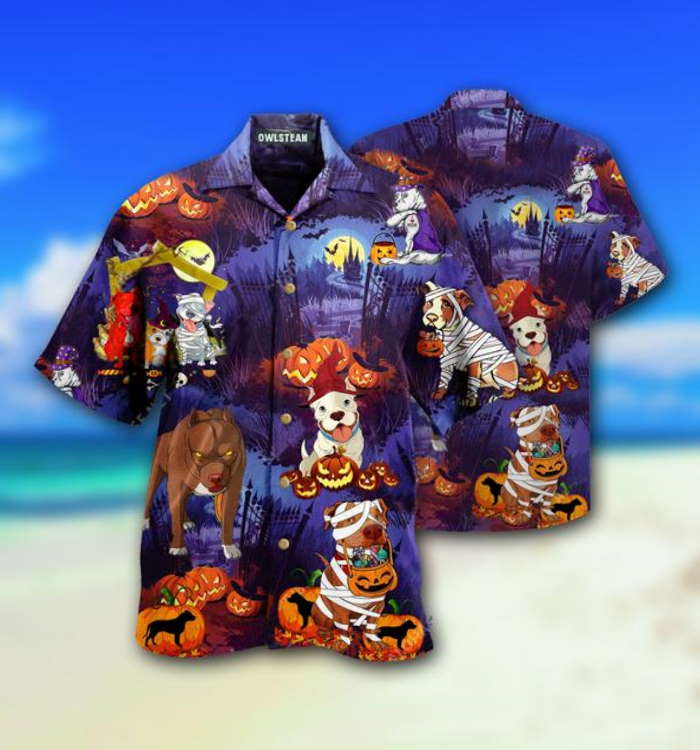 Dogs And Halloween Scary Limited Hawaiian Shirt