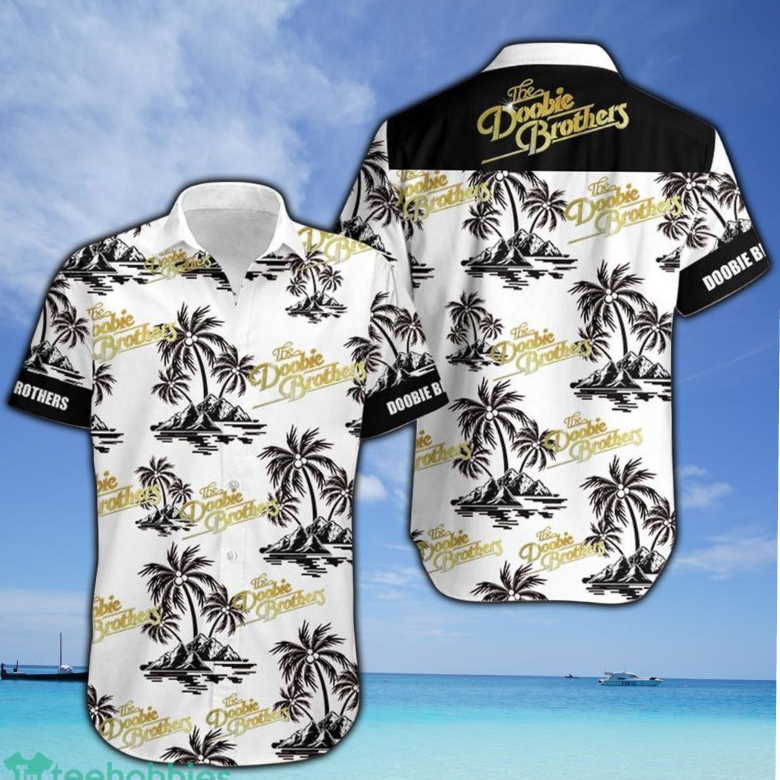 Doobie Brothers Palm Tree Tropical Hawaiian Shirt