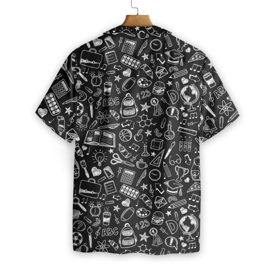 Doodle School Chalkboard Hawaiian Shirt